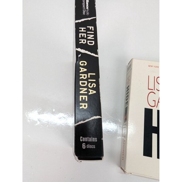 Lisa Gardner Lot of 2 Novels Audiobook CDs Find Her and Hide - Picture 3 of 7